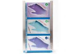 Support en acier inoxydable pour 3 distributeurs de gants