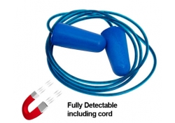 Bouchon doreille en mousse détectable avec corde - 250/zak