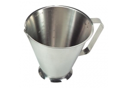 Tasse à mesurer détectable 1L en acier inoxydable avec bec verseur