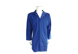 Veste en tissu alimentaire blanc (long) polyester/coton 