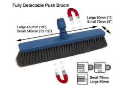 Brosse à balayer détectable 280 mm de largeur