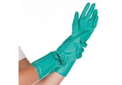 Gants de ménage vert / paire emballée / par 12 paires