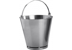 Seau - inox - avec graduation - 10 litres