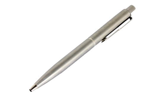 Detektierbar kugelschreiber aus Edelstahl klickbar - gel tinte - mit clip - 10/Paket