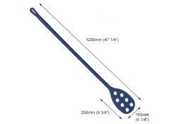 Spatule de mélange détectable avec trous