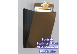 Porte-classeur mural en acier inoxydable detectable