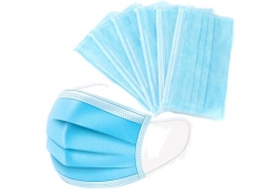 Masque de bouche 3 couches - bleu. - Type IIR - 50/distributeur