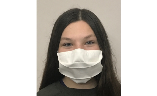 Waschbare Mundmaske mit Nasenbügel - antibakteriell und wasserfest - 5/Beutel