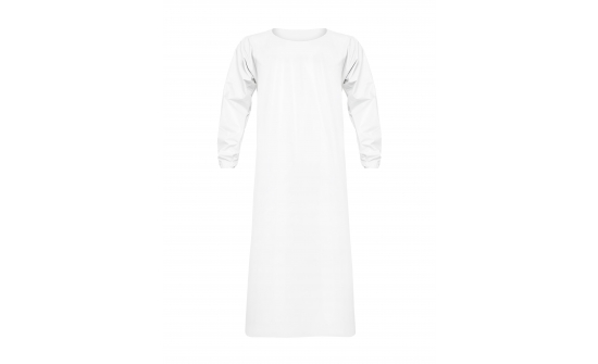 eco Ärmelschürze weiss vorne