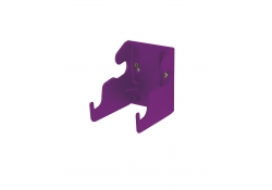 AMHH2P - Support mural antimicrobien 120 mm Violet