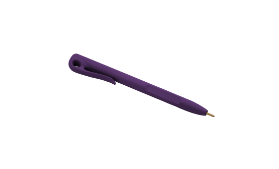 purple elephant stick pen WC