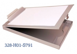 Détectable porte-documents en aluminium