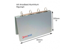 Détectable tableau de conférence A4 en aluminium