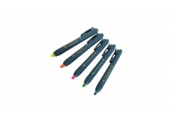 Détectable assortiment de marqueurs fluorescents rétractables 5 /paquet