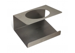 Détectable support porte-distributeur pour montage mural en acier inoxydable (simple)