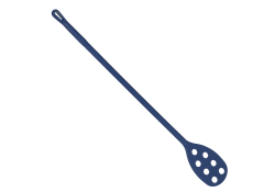 Détectable grande pagaie avec des trous