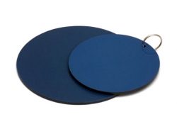 Détectable plaque dindentité réutilisable ronde 10/paquet