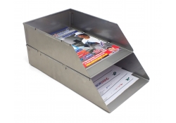 Détectable plateau classeur en acier inoxydable