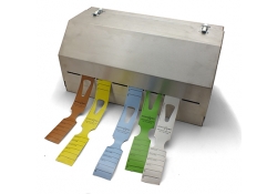 Détectable distributeur détiquette en acier inoxydable