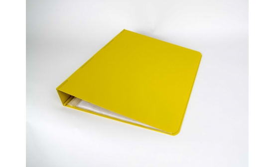 yellow ringbinder closed