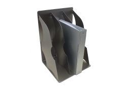 Détectable porte-dossiers en acier inoxydable