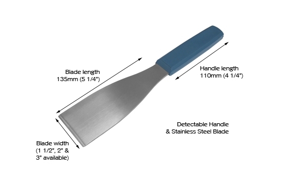 detectable-stainless-steel-hand-scraper-with-plastic-handle-38mm