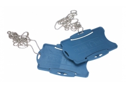 Détectable porte-badge avec collier - 25/paquet