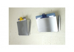 Détectable porte-documents en acier inoxydable