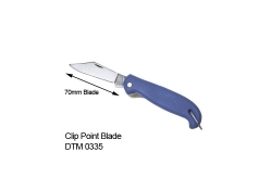 Détectable couteau de poche à poignée verrouillable