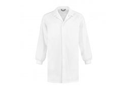Jacke für lebensmittelindustrie lang mit Manschetten - weiß