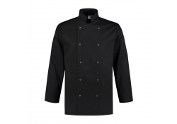 Kochjacke für lebensmittelindustrie - schwarz
