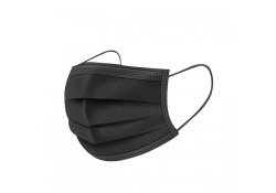 Masque de bouche noir 3 couches - Type II - non médical - 50/distributeur 