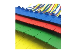 Détectable tyrap de sécurité avec étiquette - 100/paquet