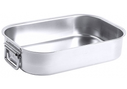 Plat à rôtir en acier inoxydable avec poignées