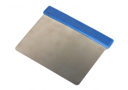 Grattoir à main détectable manche en plastique - lame en acier inoxydable - 120x100mm
