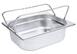 Conteneur gastronorme avec poignées pliantes - taille 1/2