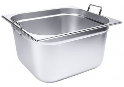 Conteneur gastronorme avec poignées rabattables - taille 2/3