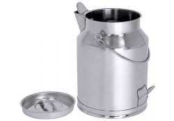 Boîte de transport avec couvercle - poli satiné avec bec verseur