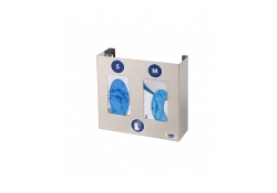 Inox handschoendispenser voor 2 dozen