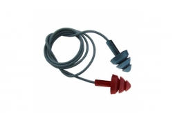 Détectable bouchons doreilles réutilisables - 3 collerettes - blue-rouge - cord - 200/paquet