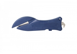 Détectable couteau de sécurité avec lame fermée et lame à crochet rétractable