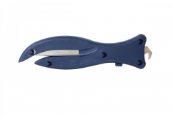 Détectable couteau de sécurité avec lame fermée et crochet rétractable