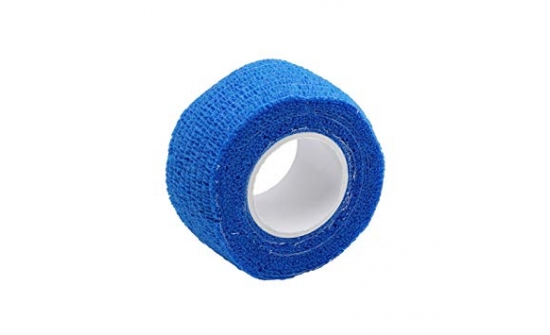 Blue self-adherent bandage-25mm