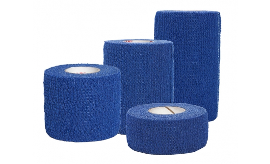 Blue self-adherent bandage-group