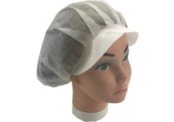 3015 - filets à cheveux avec visière en non-tissé - 50/distributeur