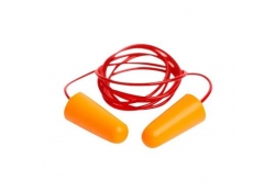 Bouchon doreille avec cordon - orange - 200paires/distributeur